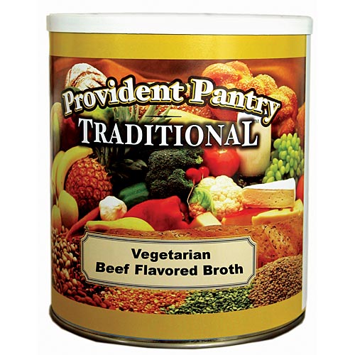 Beef Flavored Vegetarian Broth by Provident Pantry 74 oz